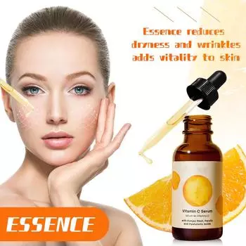 C-сыворотка с апельсином уменьшает сухость и морщины, восстанавливает кожу 30 мл One Size жёлтый