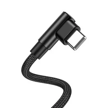 C To USB C Data Line 90 Degree Accessories Fast Charging Cable Data Cable Type C Cord Charge Wire 25CM синий