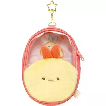 CA44206 Sumikko Gurashi Plush Toy Pouch Shrimp Fly Tail