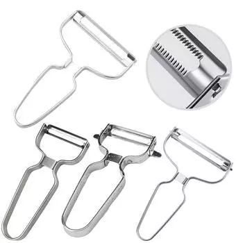 Cabbage Grating Vegetable Fruit Peeler Kitchen Tool Stainless Steel Blade flat mouth S