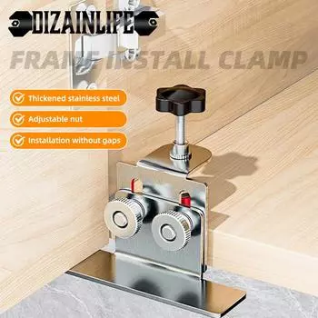 Cabinet Door Installation Positioner Mounting Jig Cabinets Frame Household Hidden Door Stainless Steel Mounting Woodwork Tool