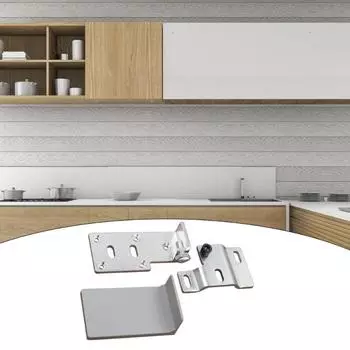 Подвесной шкаф Hardwar Strong Support Cabinet Shelf Brackets Secure & Stable Shelf Brace Corrosion Resistance For Home серебряный