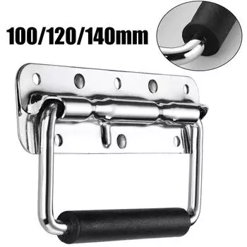 Cabinet Pulls Drawer Knobs Stainless Steel Spring Handle Toolbox Pull Wardrobe Furniture Door Handle Folding Industrial Hardware