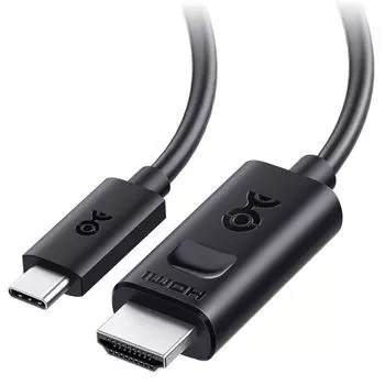Cable Matters HDMI-кабель поддерживает 4K 240 Гц 8K Thunderbolt HDMI совместим с MacBook Максимальное разрешение на macOS — 4K 60 Гц USB-C 2.1 0,9 м, / 60 Гц, чёрный