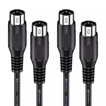 Cable Matters MIDI-кабель 5-контактный DIN MIDI-кабель, набор из 2 шт. 1,8 м