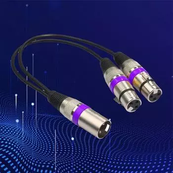 Cable Microphone Amplifier XLR Male to XLR Female Canon Plug Audio Cable Balance Cable XLR Cable синий
