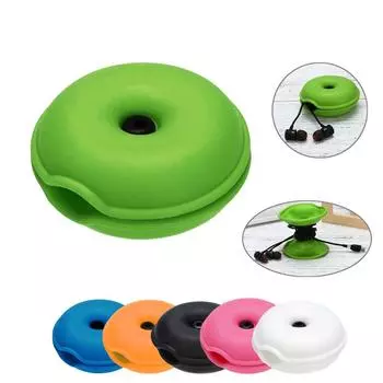 Cable Turtle Organizer Wrap Wire Headphone Storage Portable Manager чёрный