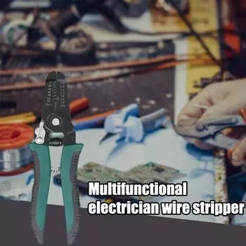 Cable Wire Stripping Pliers Cutting Diagonal Plier Wire Stripper Stripping Cutter Cold Press Pliers 6inch
