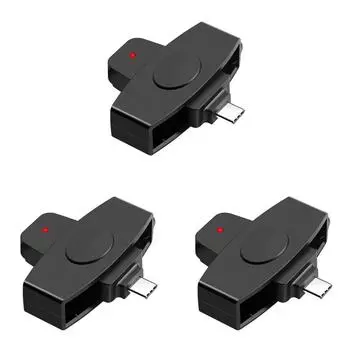 CAC Устройство чтения смарт-карт Банк Steuererklrung SIM IC Карты для Mac/Android OS