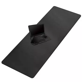 Cacoy Extended Gaming Mouse 160x60 см PU кожаный коврик для стола офисный и игровой коврик для мыши, (черный) чёрный