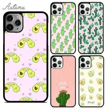 Чехол для телефона «Кактус, авокадо, кактус, мексиканские растения» для iPhone 11, 12, 13, 14 Pro Max mini XR XS SE 2020, 6, 7, 8 Plus, Galaxy S21 S22, чехол iPhone 6plus