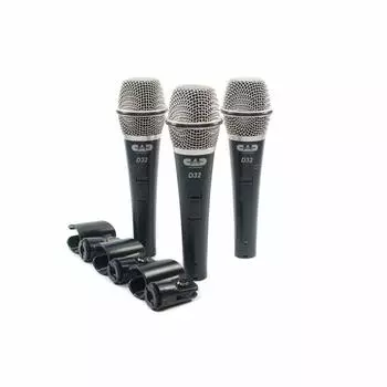 CAD AUDIO Dynamic Vocal Microphone D32 3 Pack D323
