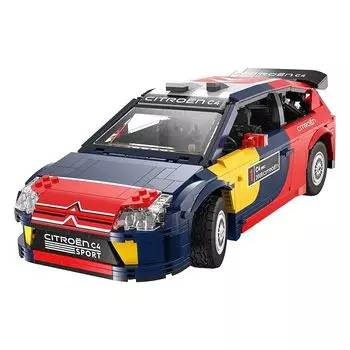CaDA 1/12 масштаб серии автомобилей 2008 Citroen C4 WRC / официальный лицензионный блок Citroen 1569 деталей (Чемпионат мира по ралли 2008 года)