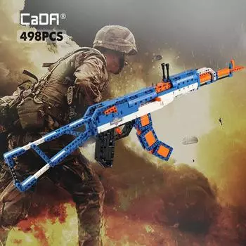 Cada AWP Револьвер Пистолет Кирпич AK47 Винтовка SWAT Технические Военные Армейские Строительные Блоки Оружие Игрушки Для Детей Without Box