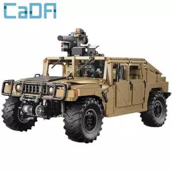 Cada C61036 Hummer H1 военный внедорожник 1:8 развивающих игрушек, строительные блоки, игрушки, наборы для сборки моделей, игрушки и хобби для детей Without Box