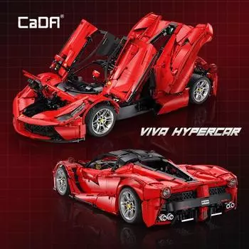 Cada C61505 Laferrari Viva Hypercar Развивающая игрушка Строительные блоки Игрушки Модель Строительные наборы Игрушки и хобби для детей Without Box