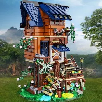 Cada C66004 Four Seasons Tree House Развивающая игрушка Строительные блоки Игрушки Модель Строительные наборы Игрушки и хобби для детей Without Box