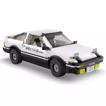 CaDA Initial D Scale Toyota AE86 Trueno Takumi Fujiwara Initial D официально лицензированный блок 1324 детали 1/12 / (Такуми Фудзивара)