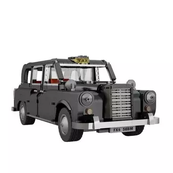 Cada Street Scene London Taxi Black Cab Car Building Blocks Kit Bricks Toys for Kids Adults