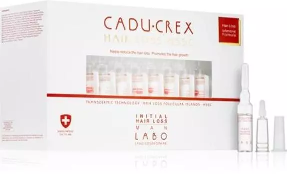 Cadu-crex Hair Loss Hssc Средство от начального выпадения волос для мужчин против начинающегося выпадения волос TU прозрачный
