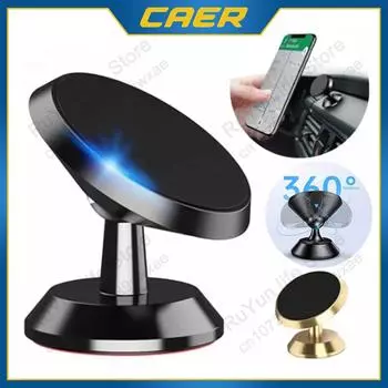 CAER Car Phone Holder Magnetic Universal Magnet Phone Mount for iPhone X Xs Max Samsung in Car Mobile Cell Phone Holder Stand золотой