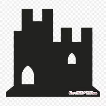 Caernarfon Castle Символ Железо на теплообмене Печать Виниловые патчи Наклейка для одежды DIY Аппликации Моющиеся пластыри