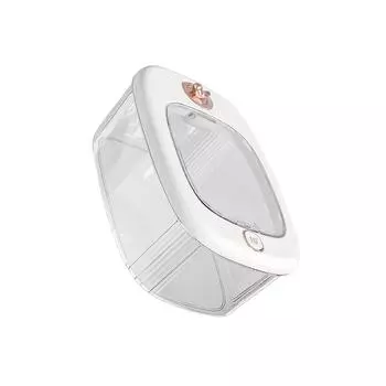 Cafe Moisture-proof Rice Bucket Transparent Visible Easy To Store Timed Fresh Rice Bucket Household 10kg