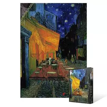 Cafe Terrace at Night [Luminous] - 1000 Piece Jigsaw Puzzle, popular Korean puzzle