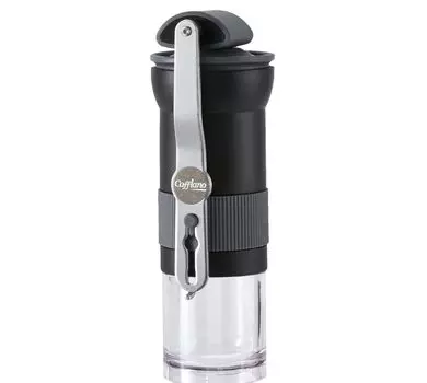 Cafflano Portable Coffee Extra Fine Grind для итальянской металлической конической кофемолки высокого помола, 14 уровней грубости, даже черная кофемолка, мельница, для улицы,