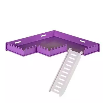 Cage Playground Hamster Safe PVC Play Gym With Ladder Cage Toys Decorative Accessories For Chipmunks Hamsters Squirrels Gerbils серый