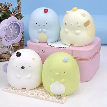 Caihezhi милая аниме Sumikko Gurashi модель игрушки копилка резервуар для хранения украшения дома жёлтый