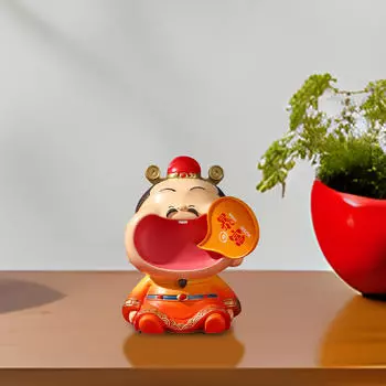 Цай Шен Скульптура Китайский Бог Богатства Статуя Фигурка Статуэтка Фортуны для Спальни Гостиной Стол Style A