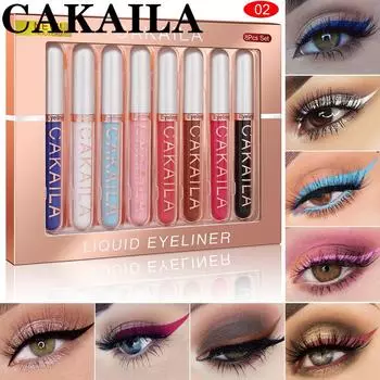 CAKAILA 8-цветная подводка для глаз не цветет и не выцветает 01