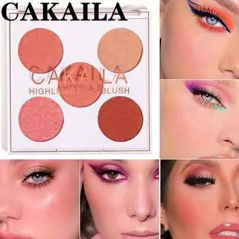 CAKAILA Пятицветные румяна Matte Rouge Blush 01