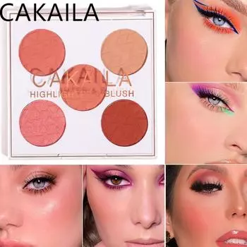 CAKAILA Пятицветные румяна Matte Rouge Blush 1pcs