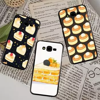 Cake Illustration Phone Case For Samsung Galaxy A51 A50 A71 A21s A31 A41 A10 A20 A70 A30 A22 A02s A13 A53 5G Cover Coque SamsungA735G