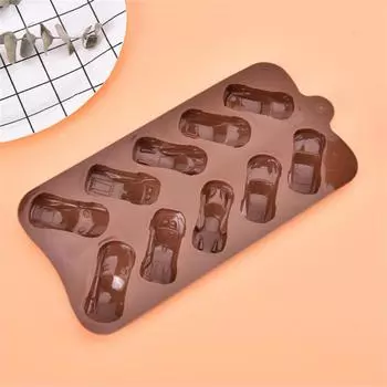Cake Mold Car Shaped Chocolates Ice Block Mould Tools Kitchen Accessories Baking Silicone Decorating Racing Toys Mould