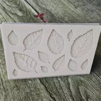 Форма для торта в форме листа, термостойкая силиконовая белая форма для выпечки «сделай сам», для выпечки