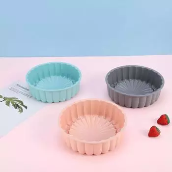 Cake Mold Round Cake Pan Non-stick Cake Mold Cake Mold Baking Pans For Wedding Birthday Party DIY Baking Tool fondant molds синий
