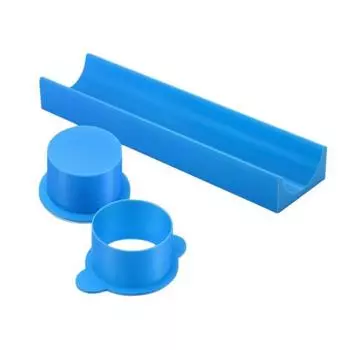 Cake Pop Mold with 9-Inch Tray Easy Press Push Cake Stick Mold 3D Printed Cutter Baking Molds for Home Professional Use синий