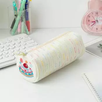 Cake Sweet Strawberry Stationery Pouch With Big Capacity For School Use Travel