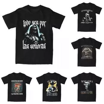 Calacas Chidas Gym T Shirts Todo Sea Por Las Senoras Хлопковые футболки Hip Hop Top Tees Men Summer Street Tshirt Harajuku T-Shirts Men s S