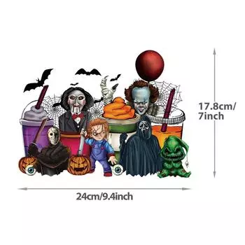 calaveras de calabaza de Halloween, transferencia de calor para sudaderas con capucha, camisetas, pegatinas para ropa, pegatinas trmicas Diy