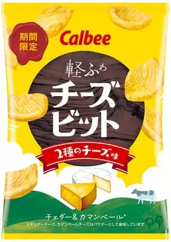 Calbee Cheese Bits 2 вида сырного вкуса 18 г x 24 пакетика [Cheese Bits]
