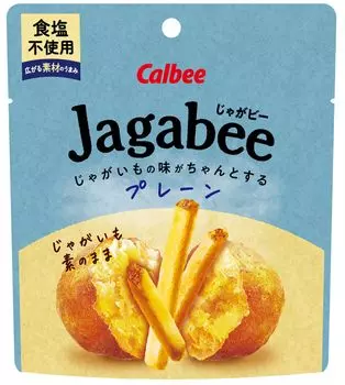 Calbee Jagabee Plain No Salt 38g x 12 bags [Jagabee]
