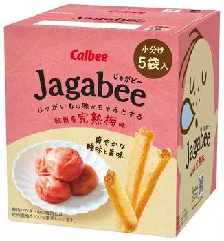 Calbee Jagabee вкус спелой кишской сливы 75 г x 12 штук [Jagabee]