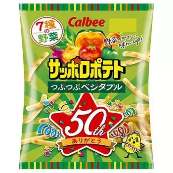 Calbee Sapporo Картофель Тубу Тубу Овощной 72 г x 12 пакетиков