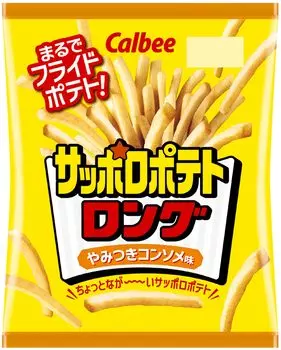Calbee Sapporo Potato Long Addictive Consomme Flavor 54g x 12 bags [Sapporo Potato]