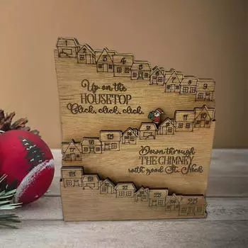 Calendar for Christmas - Handmade Decoration Kids And Adults Red