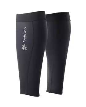 Calf Sleeve Calf Supporter Compression UV Guard Running Trekking Leg Cover GC04352 BLACK M [Goldwin] Men s Women s